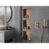 Mexen X-Wall-NR recessed shelf without flange 30 x 30 cm, brushed copper - 19C1303010