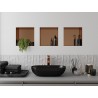 Mexen X-Wall-NR recessed shelf without flange 30 x 30 cm, brushed copper - 19C1303010