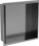 Mexen X-Wall-NR recessed shelf without flange 30 x 30 cm, gun grey brushed - 19E1303010
