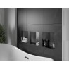 Mexen X-Wall-NR recess shelf without flange 30 x 30 cm, brushed gun gray - 19E1303010