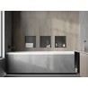 Mexen X-Wall-NR recess shelf without flange 30 x 30 cm, brushed gun gray - 19E1303010
