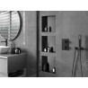 Mexen X-Wall-NR recess shelf without flange 30 x 30 cm, brushed gun gray - 19E1303010