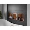 Mexen X-Wall-R recessed shelf with flange 30 x 30 cm, brushed copper - 19C0303010