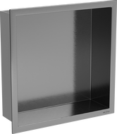 Mexen X-Wall-R recessed shelf with flange 30 x 30 cm, brushed gun gray - 19E0303010