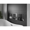 Mexen X-Wall-R recessed shelf with flange 30 x 30 cm, brushed gun gray - 19E0303010