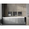 Mexen X-Wall-R recessed shelf with flange 30 x 30 cm, brushed gun gray - 19E0303010