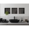 Mexen X-Wall-R recessed shelf with flange 30 x 30 cm, brushed gun gray - 19E0303010