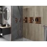 Mexen X-Wall-NR recessed shelf without flange with shelf 30 x 30 cm, brushed copper - 19C1303010S