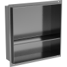 Mexen X-Wall-NR niche shelf without flange with 30 x 30 cm shelf, gun gray brushed - 19E1303010S