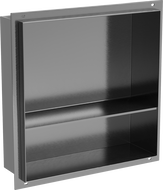 Mexen X-Wall-NR niche shelf without flange with 30 x 30 cm shelf, gun gray brushed - 19E1303010S