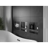 Mexen X-Wall-NR niche shelf without flange with 30 x 30 cm shelf, gun gray brushed - 19E1303010S