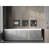 Mexen X-Wall-NR niche shelf without flange with 30 x 30 cm shelf, gun gray brushed - 19E1303010S
