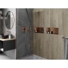 Mexen X-Wall-NR recessed shelf without flange 45 x 20 cm, brushed copper - 19C1452010