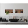 Mexen X-Wall-NR recessed shelf without flange 45 x 20 cm, brushed copper - 19C1452010