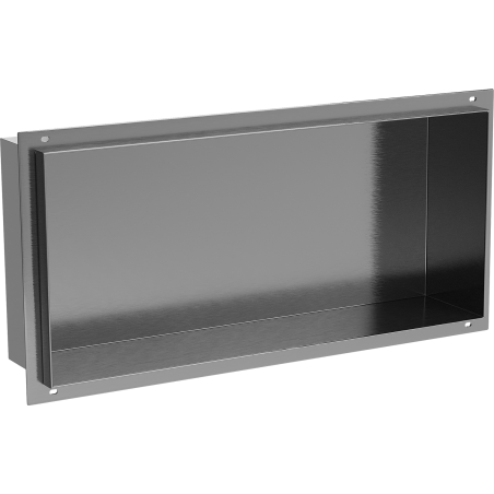 Mexen X-Wall-NR recess shelf without flange 45 x 20 cm, gun gray brushed - 19E1452010