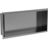 Mexen X-Wall-NR recess shelf without flange 45 x 20 cm, gun gray brushed - 19E1452010