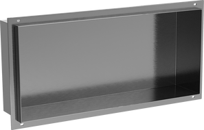 Mexen X-Wall-NR recess shelf without flange 45 x 20 cm, gun gray brushed - 19E1452010