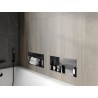 Mexen X-Wall-NR recess shelf without flange 45 x 20 cm, gun gray brushed - 19E1452010