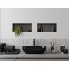Mexen X-Wall-NR recess shelf without flange 45 x 20 cm, gun gray brushed - 19E1452010