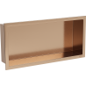 Mexen X-Wall-R recessed shelf with flange 45 x 20 cm, brushed copper - 19C0452010