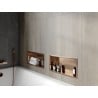 Mexen X-Wall-R recessed shelf with flange 45 x 20 cm, brushed copper - 19C0452010