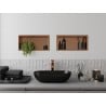 Mexen X-Wall-R recessed shelf with flange 45 x 20 cm, brushed copper - 19C0452010