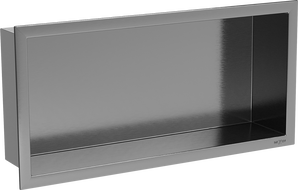 Mexen X-Wall-R recessed shelf with flange 45 x 20 cm, brushed gun gray - 19E0452010