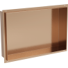 Mexen X-Wall-NR recessed shelf without flange 45 x 30 cm, brushed copper - 19C1453010