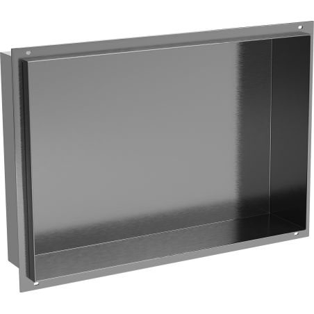 Mexen X-Wall-NR recessed shelf without flange 45 x 30 cm, brushed gun gray - 19E1453010