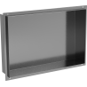 Mexen X-Wall-NR recessed shelf without flange 45 x 30 cm, brushed gun gray - 19E1453010
