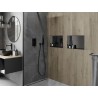 Mexen X-Wall-NR recessed shelf without flange 45 x 30 cm, brushed gun gray - 19E1453010