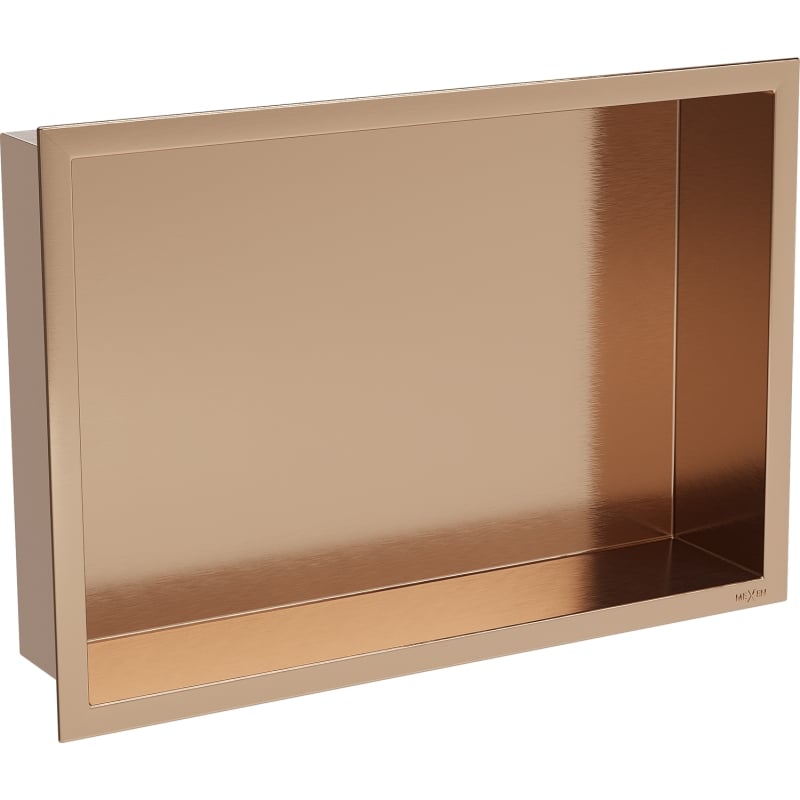 Mexen X-Wall-R recessed shelf with flange 45 x 30 cm, brushed copper - 19C0453010