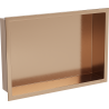 Mexen X-Wall-R recessed shelf with flange 45 x 30 cm, brushed copper - 19C0453010