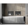 Mexen X-Wall-R recessed shelf with flange 45 x 30 cm, brushed gun gray - 19E0453010