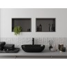 Mexen X-Wall-R recessed shelf with flange 45 x 30 cm, brushed gun gray - 19E0453010