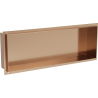 Mexen X-Wall-NR recessed shelf without flange 60 x 20 cm, brushed copper - 19C1602010