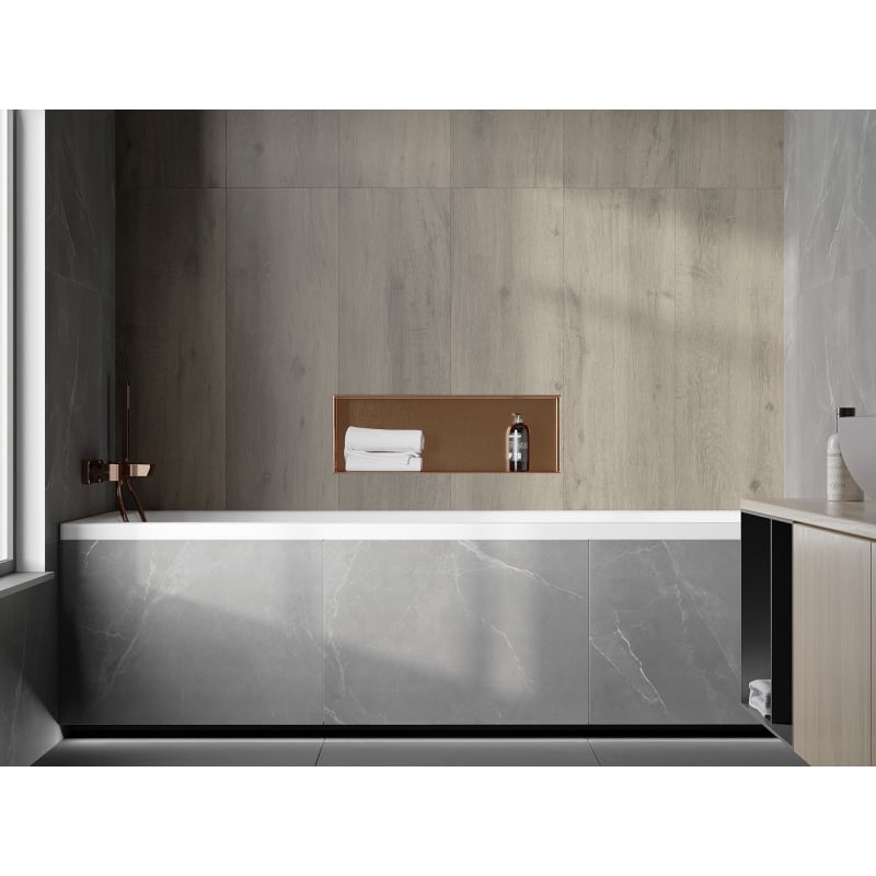 Mexen X-Wall-NR recessed shelf without flange 60 x 20 cm, brushed copper - 19C1602010
