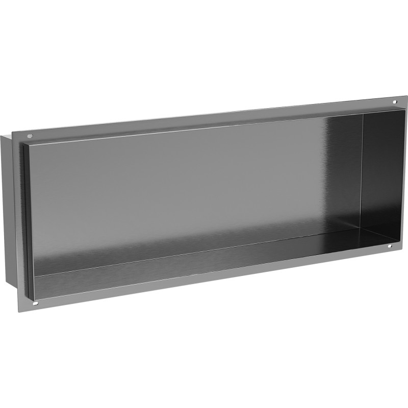Mexen X-Wall-NR niche shelf without flange 60 x 20 cm, brushed gun gray - 19E1602010