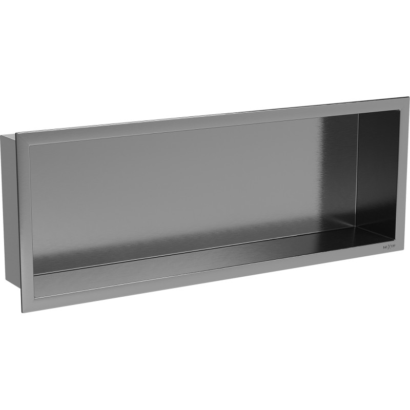 Mexen X-Wall-R recessed shelf with flange 60 x 20 cm, brushed gun gray - 19E0602010