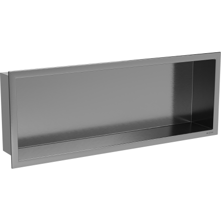 Mexen X-Wall-R recessed shelf with flange 60 x 20 cm, brushed gun gray - 19E0602010