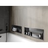 Mexen X-Wall-R recessed shelf with flange 60 x 20 cm, brushed gun gray - 19E0602010