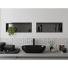 Mexen X-Wall-R recessed shelf with flange 60 x 20 cm, brushed gun gray - 19E0602010