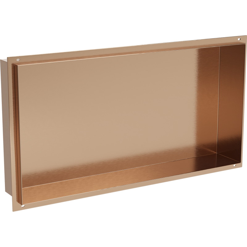 Mexen X-Wall-NR niche shelf without flange 60 x 30 cm, brushed copper - 19C1603010