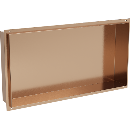Mexen X-Wall-NR niche shelf without flange 60 x 30 cm, brushed copper - 19C1603010