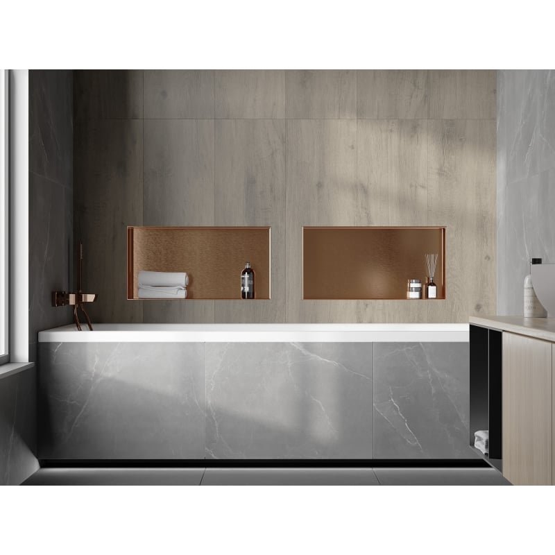 Mexen X-Wall-NR niche shelf without flange 60 x 30 cm, brushed copper - 19C1603010