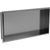 Mexen X-Wall-NR recessed shelf without flange 60 x 30 cm, gun gray brushed - 19E1603010