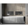 Mexen X-Wall-NR recessed shelf without flange 60 x 30 cm, gun gray brushed - 19E1603010