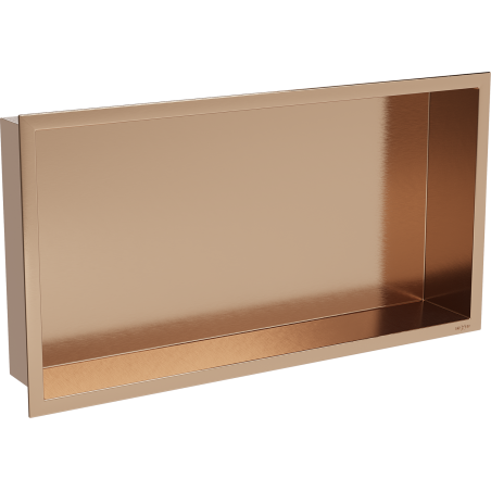 Mexen X-Wall-R recessed shelf with flange 60 x 30 cm, brushed copper - 19C0603010