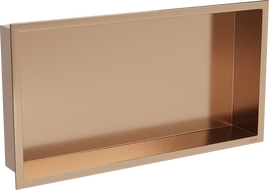 Mexen X-Wall-R recessed shelf with flange 60 x 30 cm, brushed copper - 19C0603010
