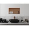 Mexen X-Wall-R recessed shelf with flange 60 x 30 cm, brushed copper - 19C0603010